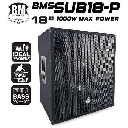 Caisson de basse BM SONIC Caisson de basse Subwoofer 18" passif BM