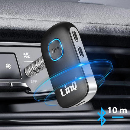 Transmetteur FM LINQ Audio Bluetooth Microphone Intégré Noir