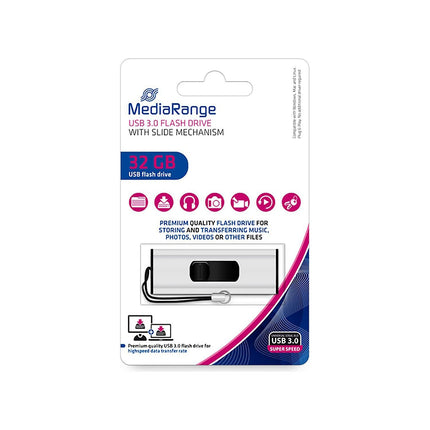 Clé USB MEDIA-RANGE 3.0 Mémoire 32 Go Ultra Rapide
