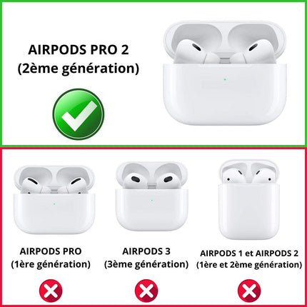Coque PHONILLICO Airpods Pro 2 - Etui Transparent