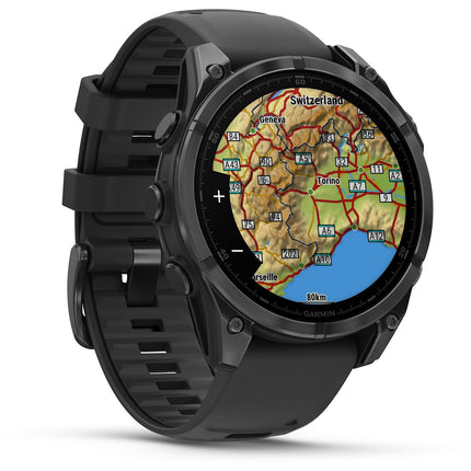 Montre sport GARMIN Fenix 8 Multisports GPS AMOLED IP6X BT Wi-Fi 47 mm Noir / Noir