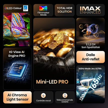 TV Mini LED HISENSE 55U7Q PRO 2025 (139cm)