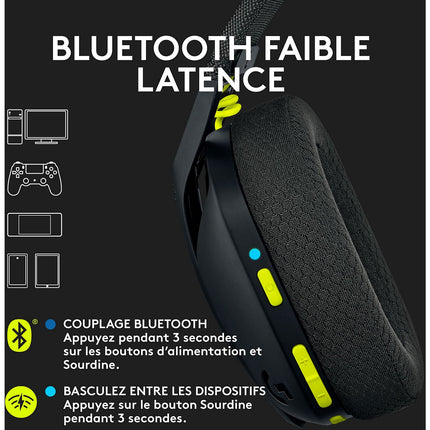 Casque gamer LOGITECH G435 Lightspeed Bluetooth