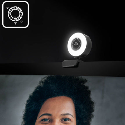Webcam AVIZAR Webcam Ringlight USB 1080p FHD Antibruit