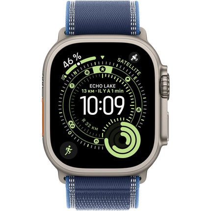Bracelet APPLE 49 mm M/L Trail bleu/bleu vif naturel