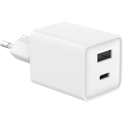 Chargeur ESSENTIELB 32W charge rapide USB-A / USB-C Blanc