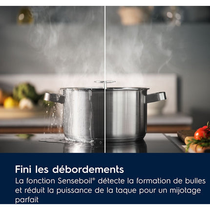 Plaque induction ELECTROLUX EIS62453 - Anti-débordement SenseBoil 4 foyers