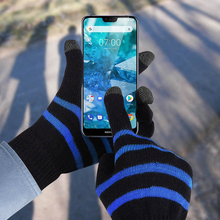Gants AKASHI Gants d'hiver Unisexe Écran Tactile Bleu