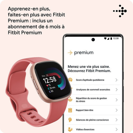 Montre santé FITBIT Versa 4 Aluminium Graphite et