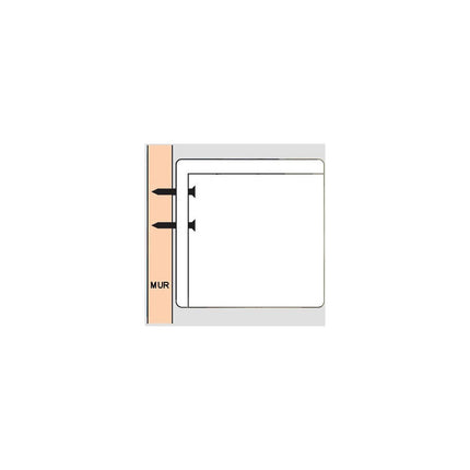 Ecran de projection KIMEX manuel 2,60 x 1,46 m- Format 16:9