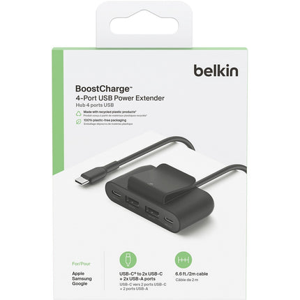 Hub BELKIN 4 en 1 USB-C noir