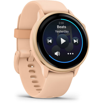 Montre sport GARMIN Vivoactive 6 Forme et santé GPS AMOLED BT Wi-Fi 42 mm Lunar Gold