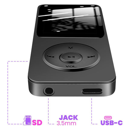 Lecteur MP3 AVIZAR Musique et Vidéo avec Micro SD