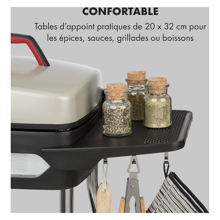 Barbecue électrique KLARSTEIN Gatsby 2000W - 20x32cm - Beige