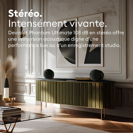 Enceinte résidentielle DEVIALET Phantom Ultimate 108 dB Light Pearl