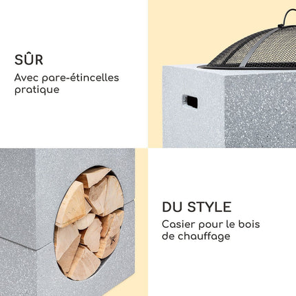 Brasero BLUMFELDT Monolith - Gris clair