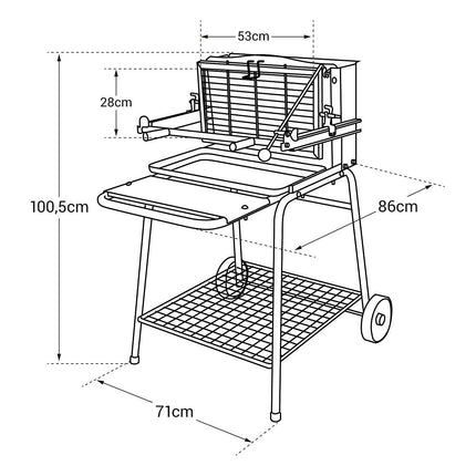 Barbecue charbon SOMAGIC RAYMOND vertical