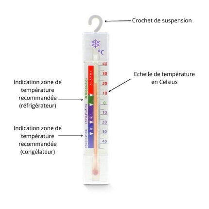 Thermomètre ESSENTIELB pour réfrigérateur