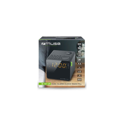 Radio réveil MUSE M-187 CR noir