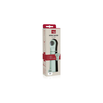 Aérateur de vin VACUVIN Pompe Loop jade avec bouchon