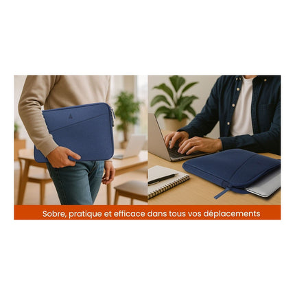 Housse ADEQWAT 15-16'' bleu chiné