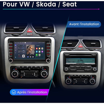 Autoradio connecté JUNSUN pour VW Golf 5 6 Passat Polo 6R Carplay