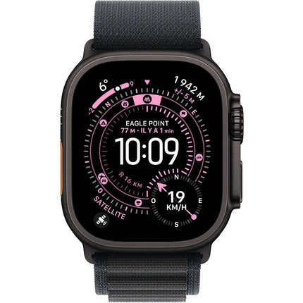 Bracelet APPLE 49 mm - Small Alpine noir finition Noir