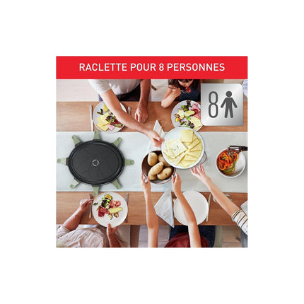 Raclette TEFAL RE31E810 eco 8 coupelles noir