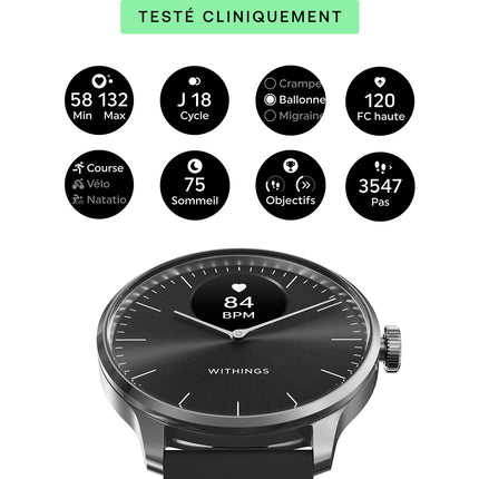 Montre santé WITHINGS Scanwatch Light Gold