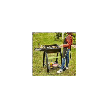 Barbecue charbon COOK'IN GARDEN TONINO 50 noir sur chariot 50 cm