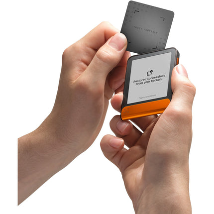 Crypto wallet LEDGER Flex Recovery key Orange