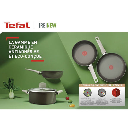 Wok TEFAL Manche fixe Renew+ 28cm C4241953