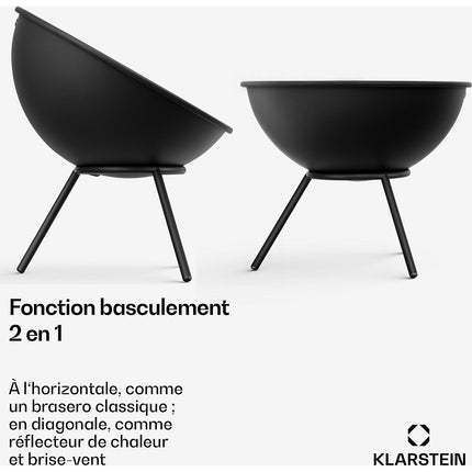 Brasero BLUMFELDT Fireball pare-étincelles 43cm Noir