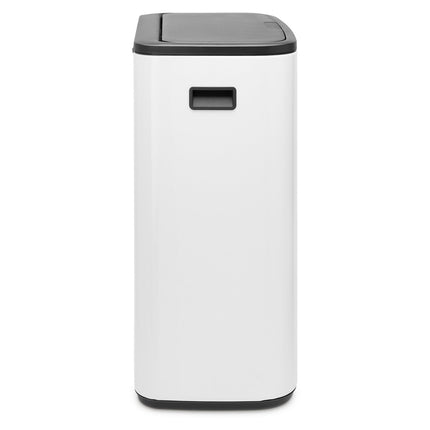 Poubelle de cuisine tri sélectif BRABANTIA Bo Touch Bin 2X30L White