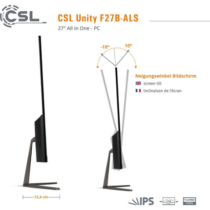 Ordinateur tout-en-un CSL-COMPUTER Unity F27B-ALS/512Go/8Go/Win11Pro