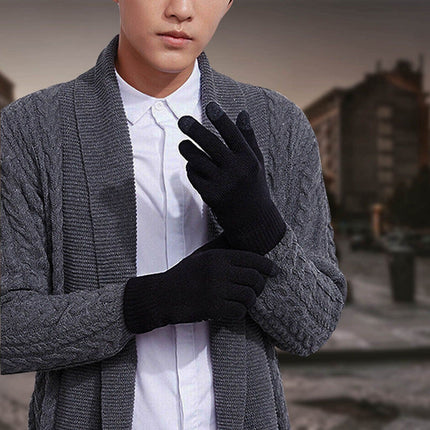 Gants AKASHI Gants d'hiver Homme Écran Tactile Noir