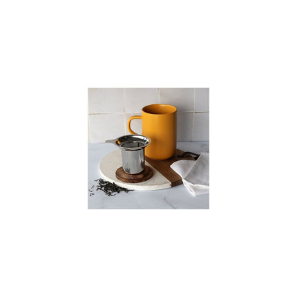 Théière OGO LIVING Tisanière Juliet jaune en grès 475 ml