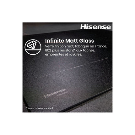 Plaque induction aspirante HISENSE HEH8443BSRWF InfiniteMattGlass