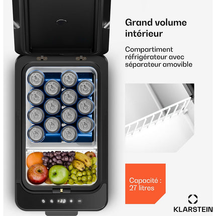 KLARSTEIN Arctiq compresseur 27L 60 cm Noir