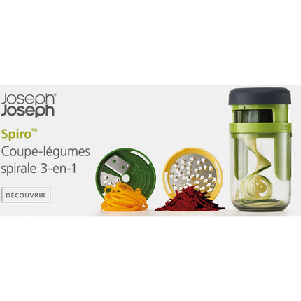 Coupe légumes JOSEPH JOSEPH SPIRALE 3 EN 1