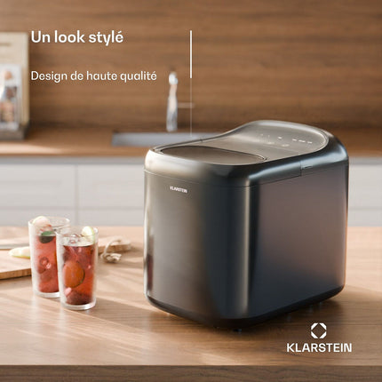 Machine à glaçons KLARSTEIN SparkIce 1.5L 15kg/24h AutoClean