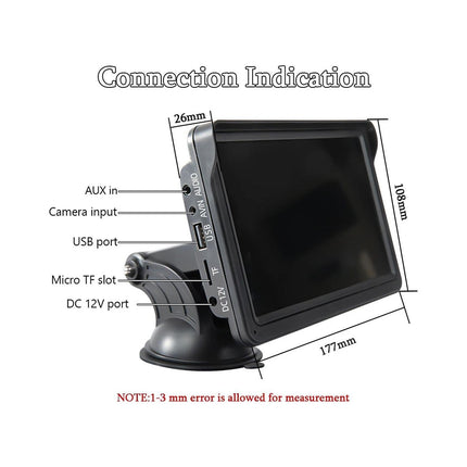 GPS AVIZAR Carplay 7" avec caméra de recul