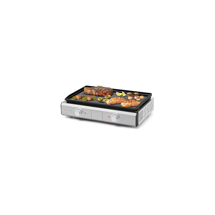 Plancha électrique RIVIERA ET BAR QPL1060 émaillée 2 brûleurs à poser, 57x35 cm