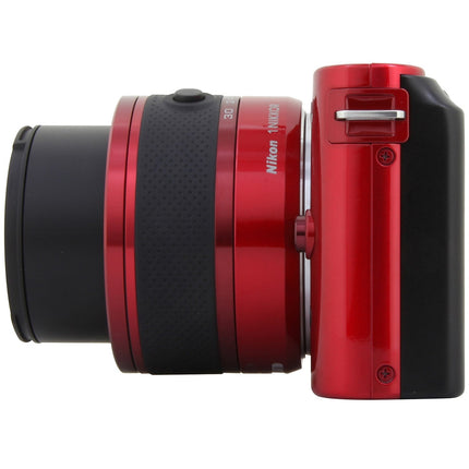 Appareil photo Hybride NIKON 1 J1 rouge + 10-30mm Reconditionné