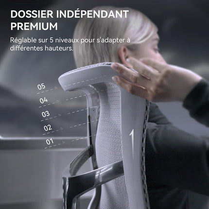 Fauteuil ergonomique SIHOO S300 chaise ergonomique ergo blanc
