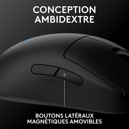 Souris Gamer Sans Fil LOGITECH Pro 2 Lightspeed noir + Pochette + Dongle 8K Hz