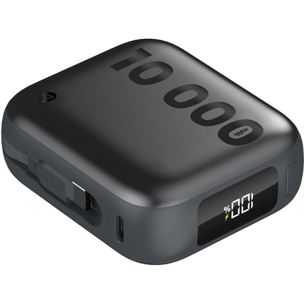 Batterie externe ESSENTIELB 10 000 mAh + cable USB-C intégré