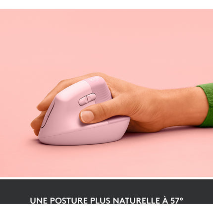 Souris sans fil LOGITECH Lift Ergonomique Silencieuse Graphite