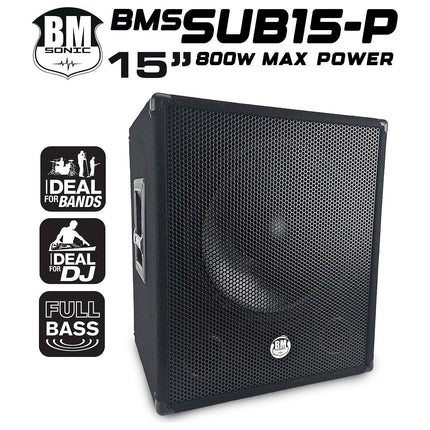 Caisson de basse BM SONIC Caissons de basses Subwoofer 15" passif