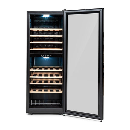 Cave à vin polyvalente KLARSTEIN Barossa 54 Duo 148L 54bt Noir